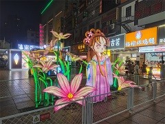 梅花仙子彩灯花灯灯组
