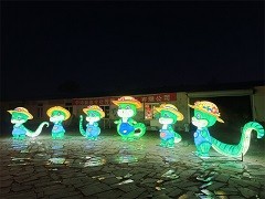 卡通蛇彩灯组:点亮夜晚的奇妙之光