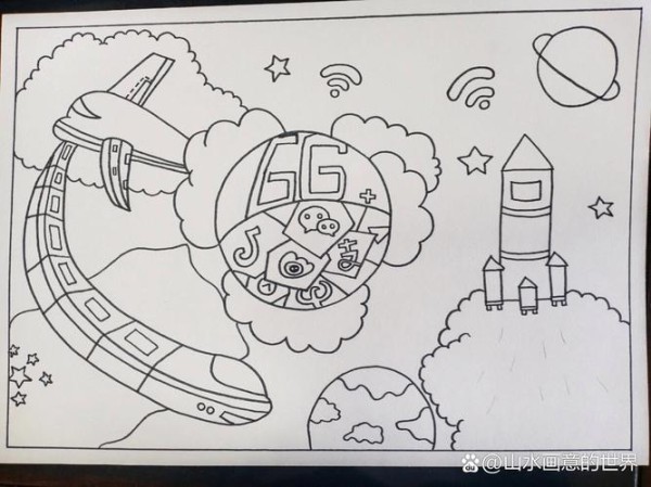 未来的科技创意画