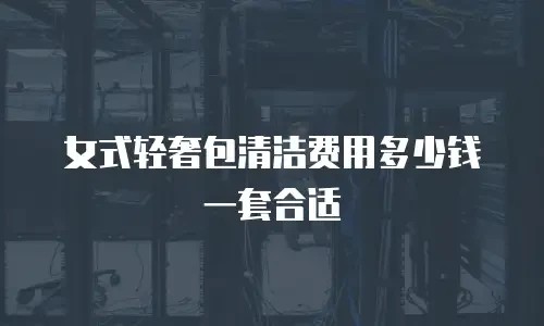 女式轻奢包清洁费用多少钱一套合适
