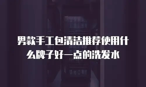 男款手工包清洁推荐使用什么牌子好一点的洗发水
