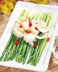 消食美容：芦笋百合(图)
