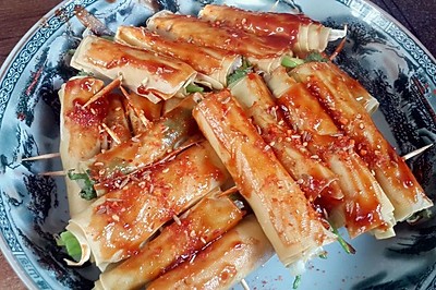 健康烤菜卷