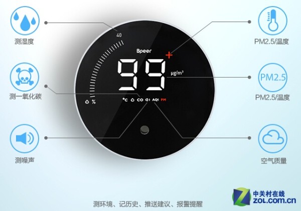 "六合一"环境监测卫士 呵护爱家更安全 