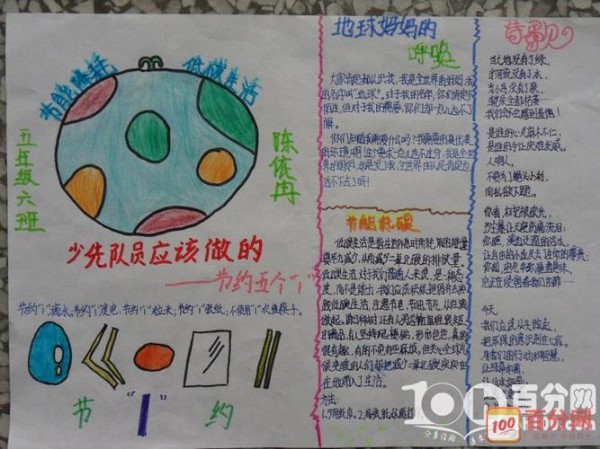 家庭低碳生活手抄报