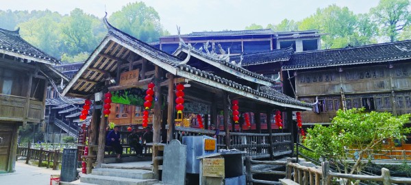 黎平肇兴侗寨风雨桥