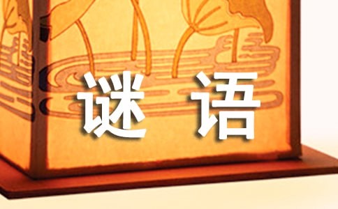 生活日常用品谜语及答案
