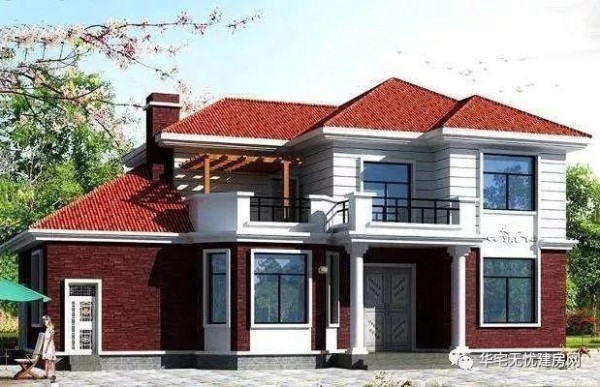 两款新农村自建房设计图，独立设计的厨房非常受欢迎