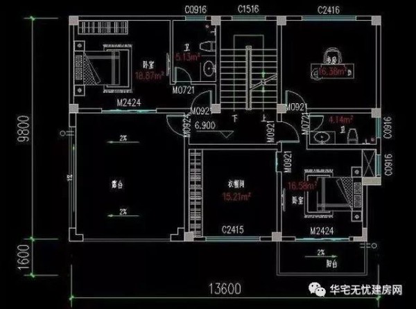 两款新农村自建房设计图，独立设计的厨房非常受欢迎