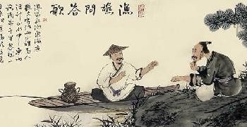 霖青仿古山水画 富有文人气息 适合现代都市家庭书房装饰