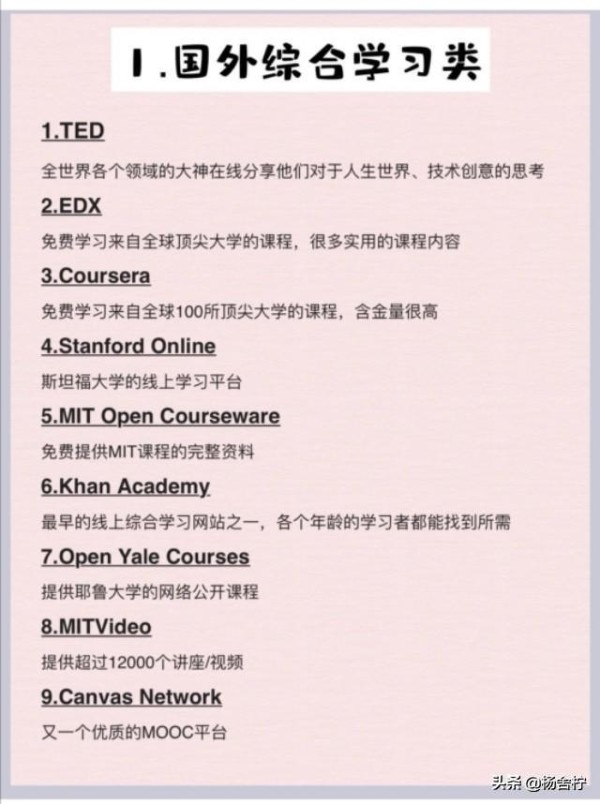 72个免费学习类网站，收藏起来变得优秀，一起默默变优秀吧