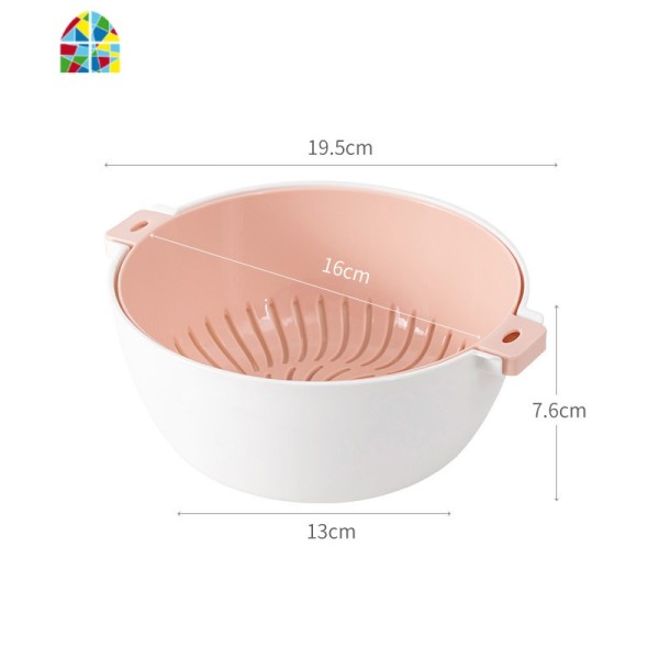 双层塑料洗菜盆沥水篮子厨房淘米水果盆家用洗菜沥水篮