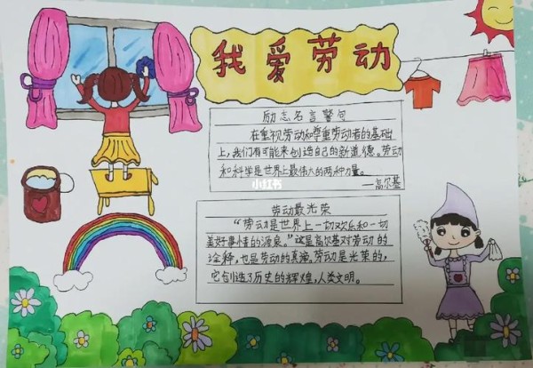 劳动实践手抄报