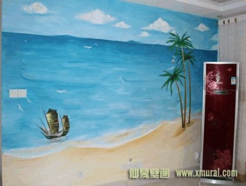 电视背景墙墙绘集锦