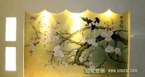 电视背景墙墙绘集锦