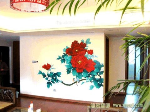 电视背景墙墙绘集锦