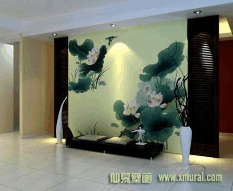 电视背景墙墙绘集锦