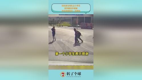 司机斑马线礼让小学生，同学都招手感谢，不料突然冒出一显眼包！