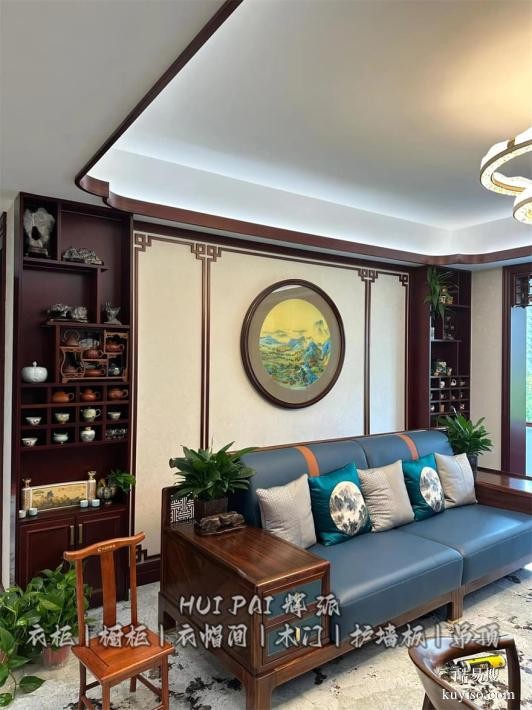 湖南岳阳实木加工家具,实木橱柜,储物柜订制展示方案