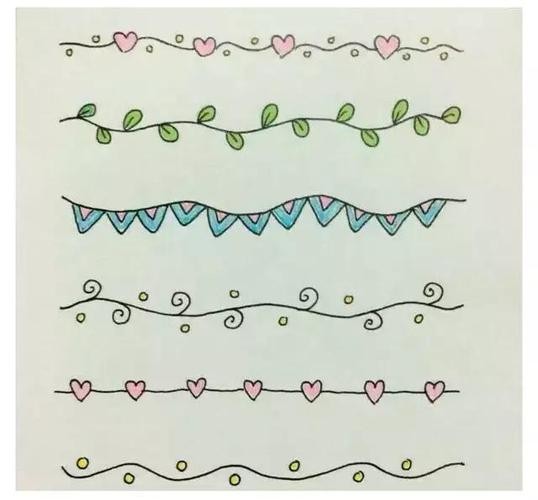 装饰小图案简笔画图片大全图片手抄报边框简单又漂亮简笔画手绘有