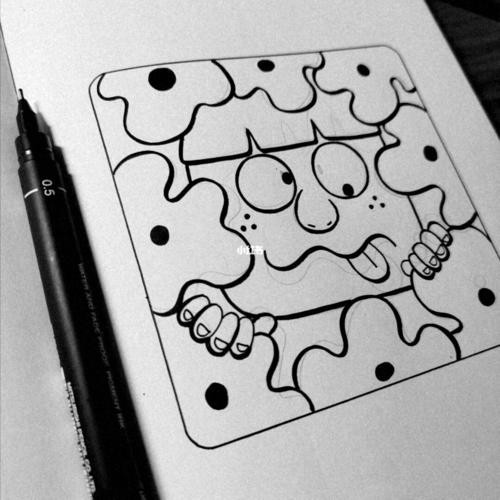 黑白装饰画|简笔画|针管笔|手绘简笔画装饰画手绘针管笔文化