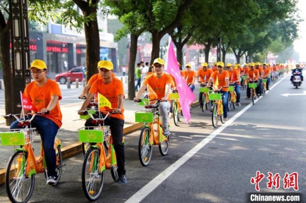 西安入选全国绿色出行创建考核评价达标城市名单。　西安市交通运输局 供图