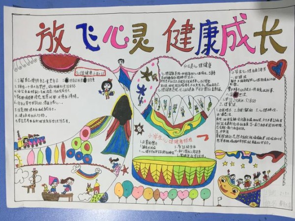 东莞市塘厦大江源小学关爱心灵健康成长手抄报比赛获奖展评