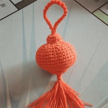 钩针小灯笼挂件编织图解