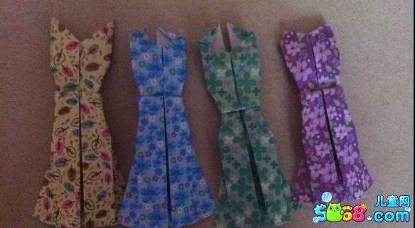 折纸大全简单又漂亮儿童折纸大全图解各种花裙子