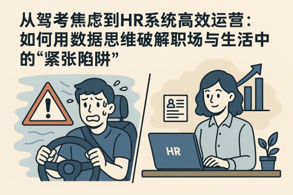 从驾考焦虑到HR系统高效运营：如何用数据思维破解职场与生活中的“紧张陷阱”
