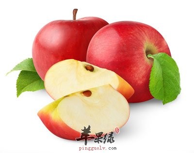 切开的红苹果