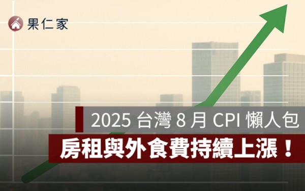 2025 台灣 8 月 CPI:年增 1.60%!房租與外食費持續上漲,颱風推升蔬菜價格