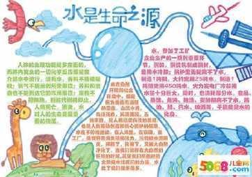 三态变化的水循环手抄报 传统文化的手抄报