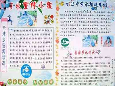 水在人体中的作用手抄报生活中的角手抄报