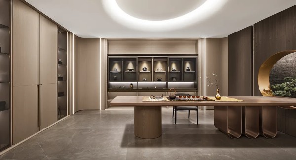 modern-Chinese-quiet-luxury-tea-room-joinery-fitouts-in-wood-veneer-finish