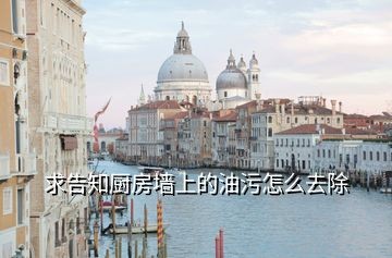 求告知厨房墙上的油污怎么去除