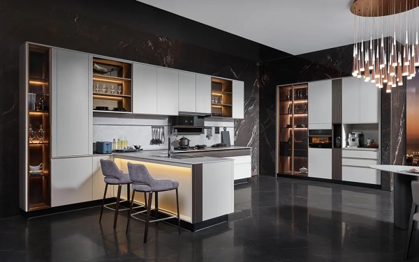modern-custom-white-handleless-open-kitchen-cabinets-with-peninsula