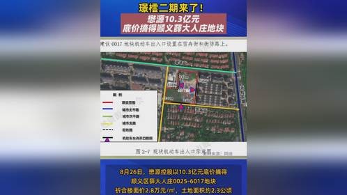 璟橒二期来了！懋源10.3亿元底价摘得顺义薛大人庄地块