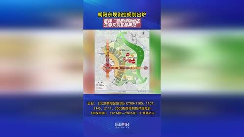 朝阳东坝街控规划出炉，目标“首都绿隔地区生态文创宜居典范”