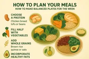 如何计划餐:如何制作一周平衡的盘子