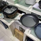 德国钛金涂层 平底锅 不粘锅 手工铸造锅体