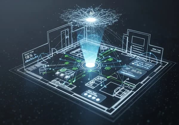 AI 分析带有数据叠加的数字户型图