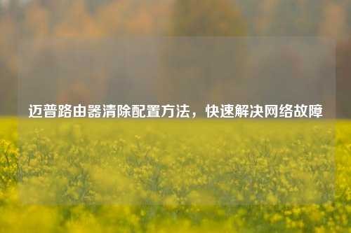 迈普路由器清除配置方法，快速解决网络故障 