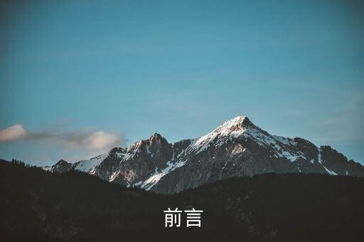  前言