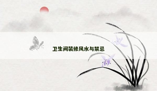 卫生间装修风水与禁忌