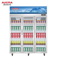 澳柯玛(AUCMA)LSC-1020DW风冷无霜冷藏展示柜蔬菜保鲜啤酒饮料商用冰箱立式双门冰柜