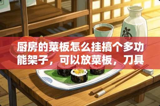 厨房的菜板怎么挂搞个多功能架子，可以放菜板，**等.菜板即砧