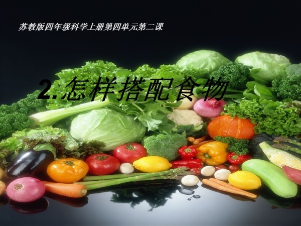 苏教版本小学四年级科学上册《怎样搭配食物》.ppt_第1页
