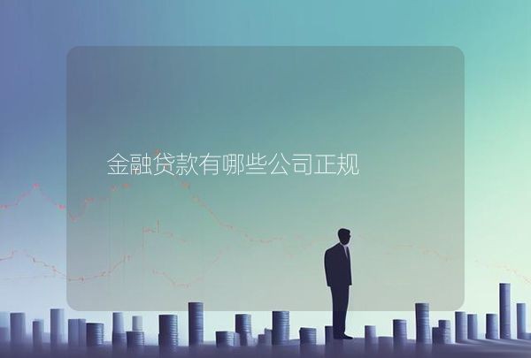 金融贷款有哪些公司正规