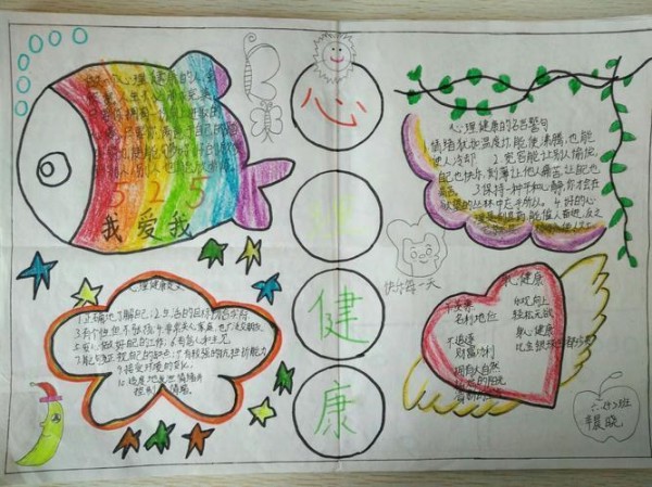树立健康心理幸福人生手抄报 健康心理手抄报-蒲城教育文学网